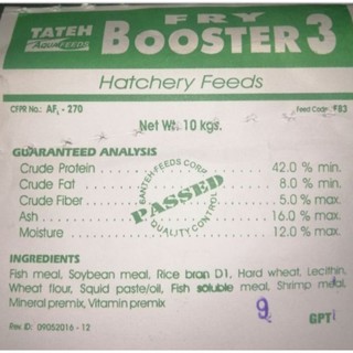 fry booster 3 TATEH fry fish food (60 grams repacked)