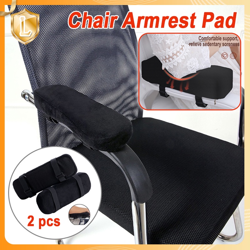 2Pcs Ergonomic Memory Foam Elbow Cushion Chair Armrest Pad For Home or ...