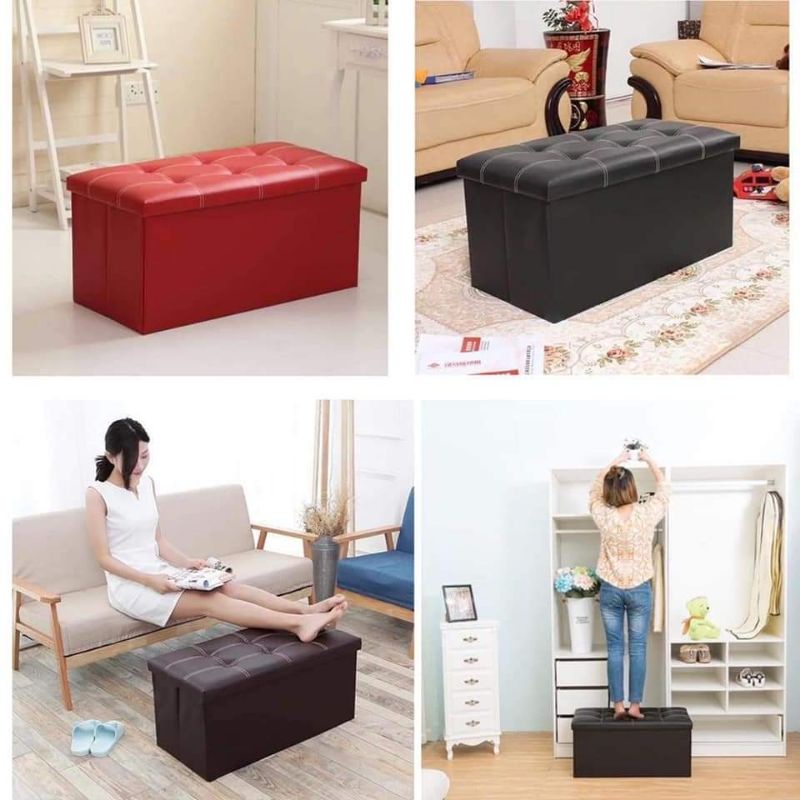 Ottoman Sofa Chair Storage Box Shopee Philippines