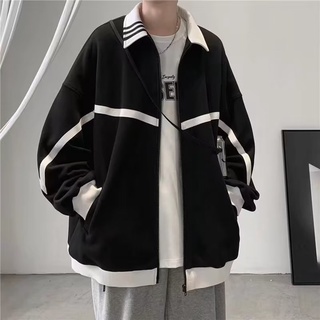 New European And American Hong Kong-Style Baseball Uniforms For Men Niche Oversized Casual Simple Varsity Coat Youth Trend Handsome Jacket Design Sense Couple Clothes #8