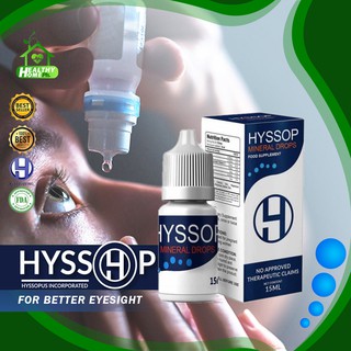Buy 1 bottle of Hyssop Mineral Drops (15ml) I Eye Care I Eye Sight Enhancer I 100% Authentic