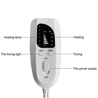 6-Level Electric Heating Warming Pad Heat Therapy Mat Body Pain Relief Mat Timer #4