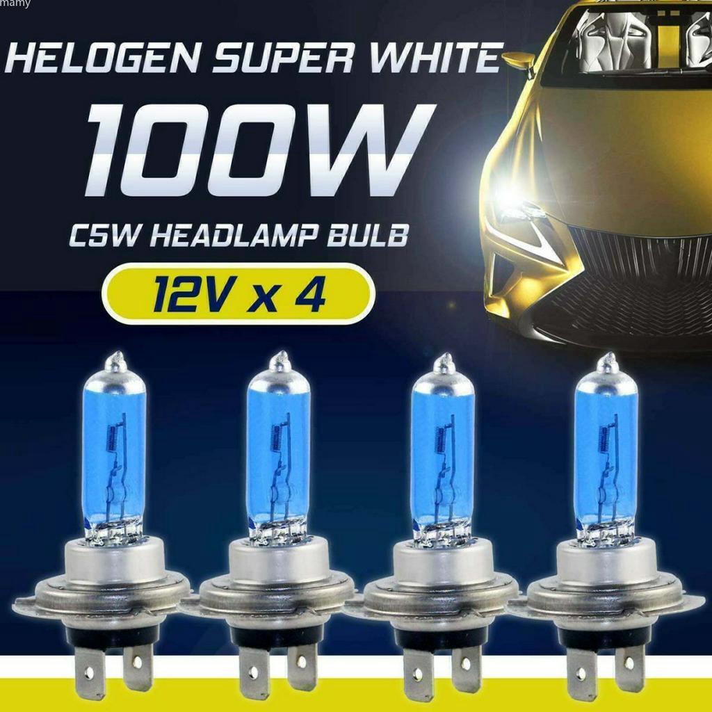 H7 H7 H8 501 55w Super White Xenon HID High/Low/Fog/Side Light Bulbs