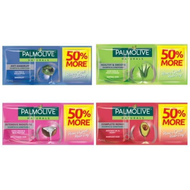 PALMOLIVE Shampoo Sachet 15ml (per piece) Shopee Philippines