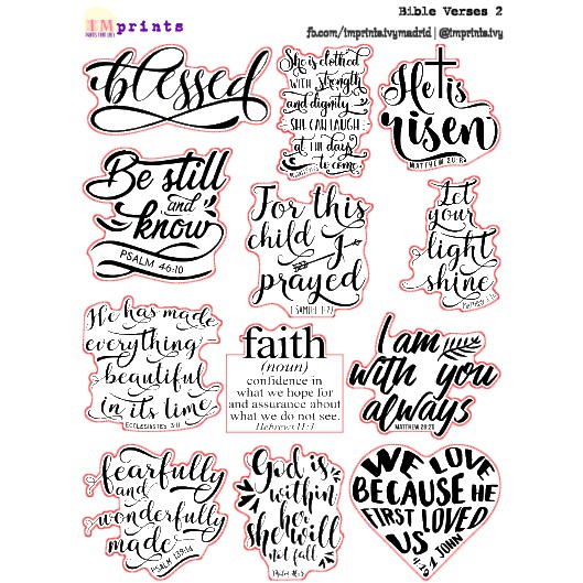 Planner Stickers - Bible Verses 2 | Shopee Philippines