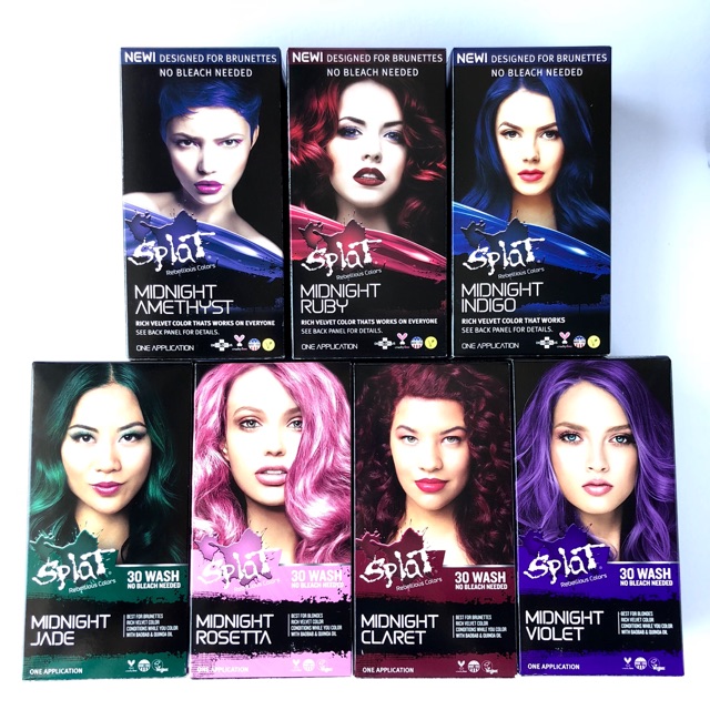 Splat Midnight Indigo Hair Dye, Semi-Permanent Hair Color MANGO SIX B&M ...