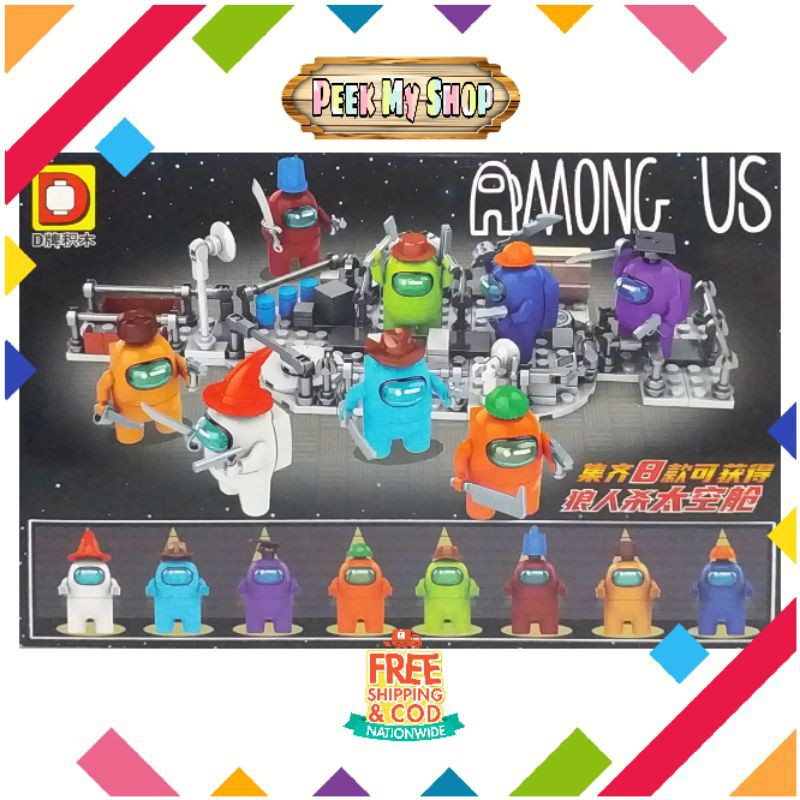 Among Us Mini Boxes S1 Minifigures Lego Compatible Building Blocks