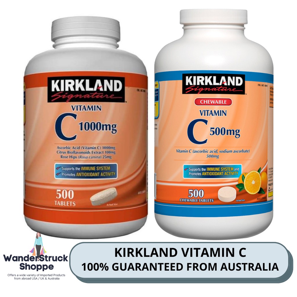 Kirkland Signature Vitamin C 500 Tablets 100 Authentic From Australia Expiry 23 Shopee Philippines