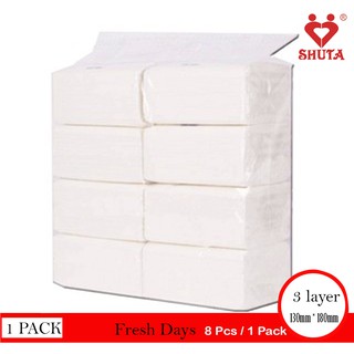 Shuta Fresh Days Tissue 1 Pack 8 Pcs 30 x 27 Cm
