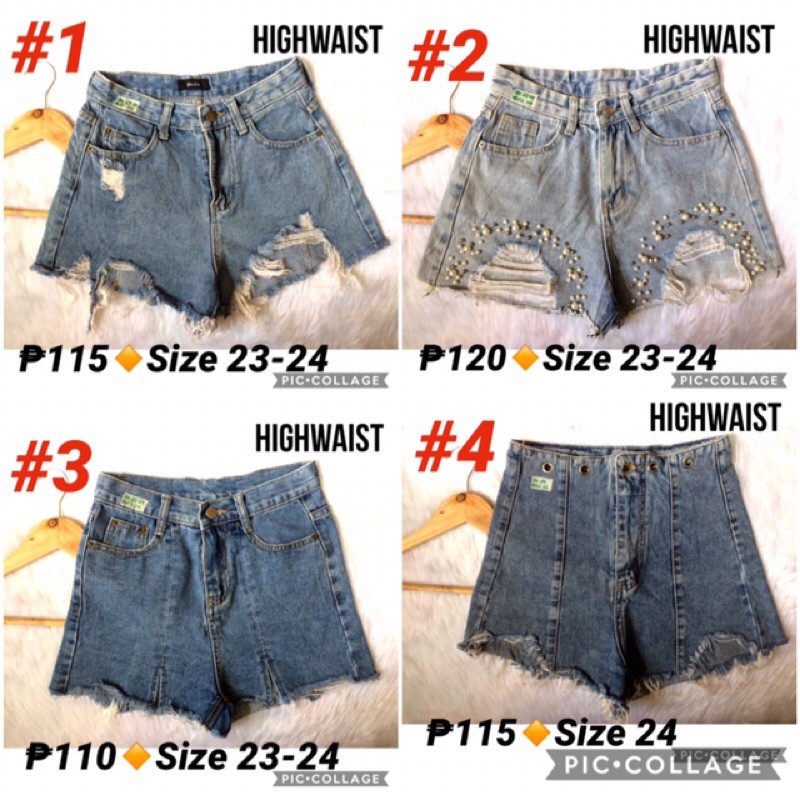 size 23 denim shorts