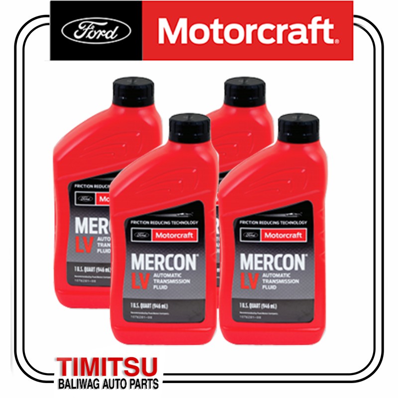 MOTORCRAFT - Mercon LV - 5 Quarts - Part Number: XT-10-5Q3LV - Bma Auto  Parts