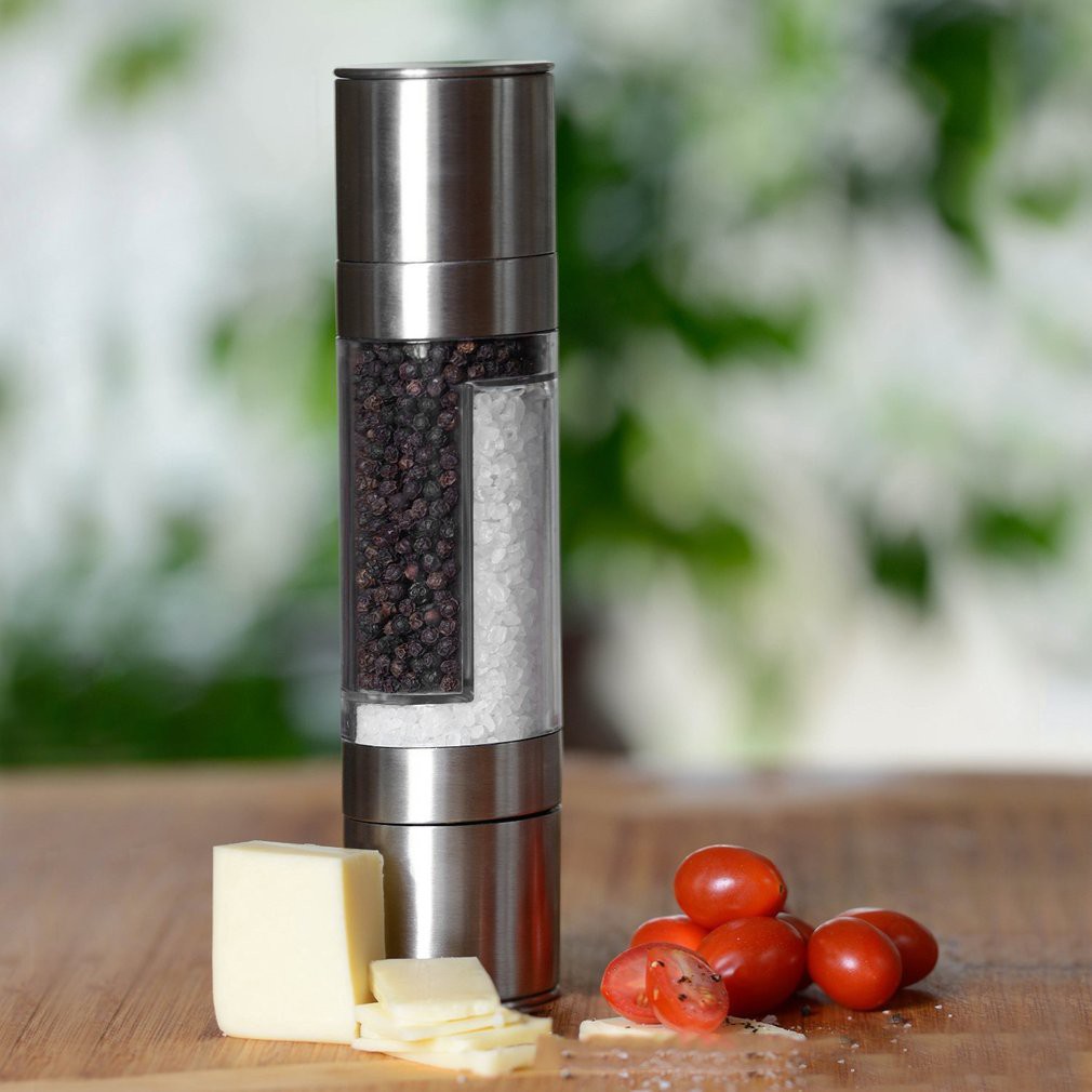 1PC Manual Pepper Grinder Stainless Steel Salt spice Mill kitchen tool 8.25*2.5" 