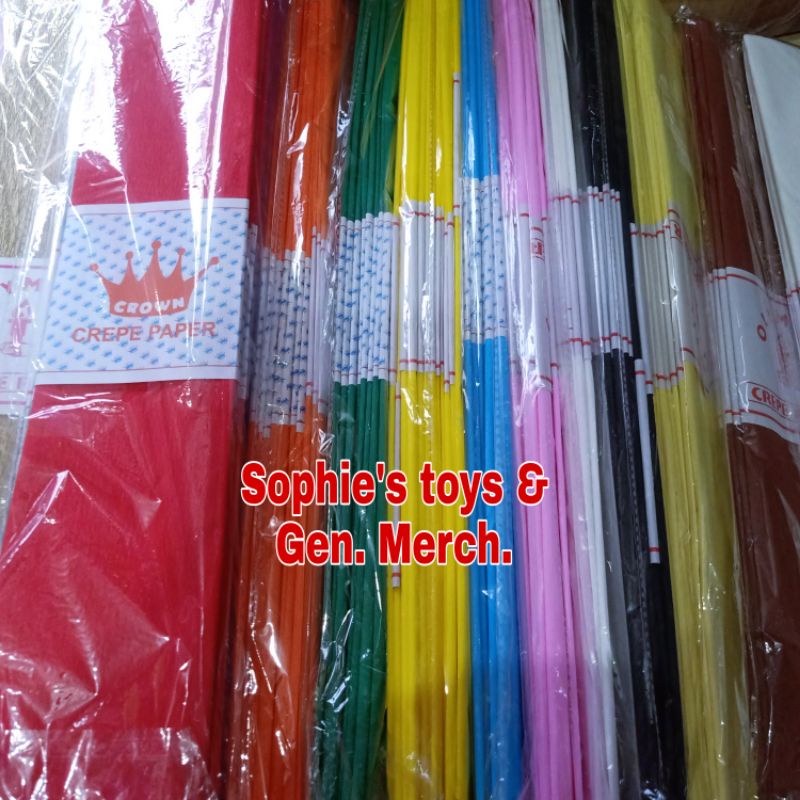 Crepe paper, good quality, 9 pesos per fold Shopee Philippines