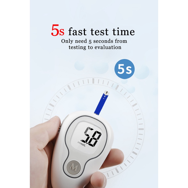 Blood Sugar Test Strips 25/50 Test Strips Lancing Device for Glucometer Blood Sugar Monitoring Set