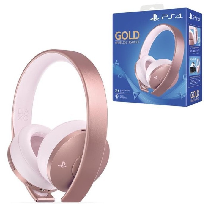 gold playstation headphones