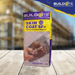 BUILDRITE SKIM COAT SF WHITE - THIN PLASTERING MORTAR 20KG | Shopee ...