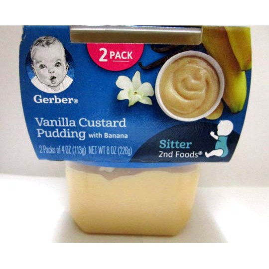 gerber vanilla custard pudding