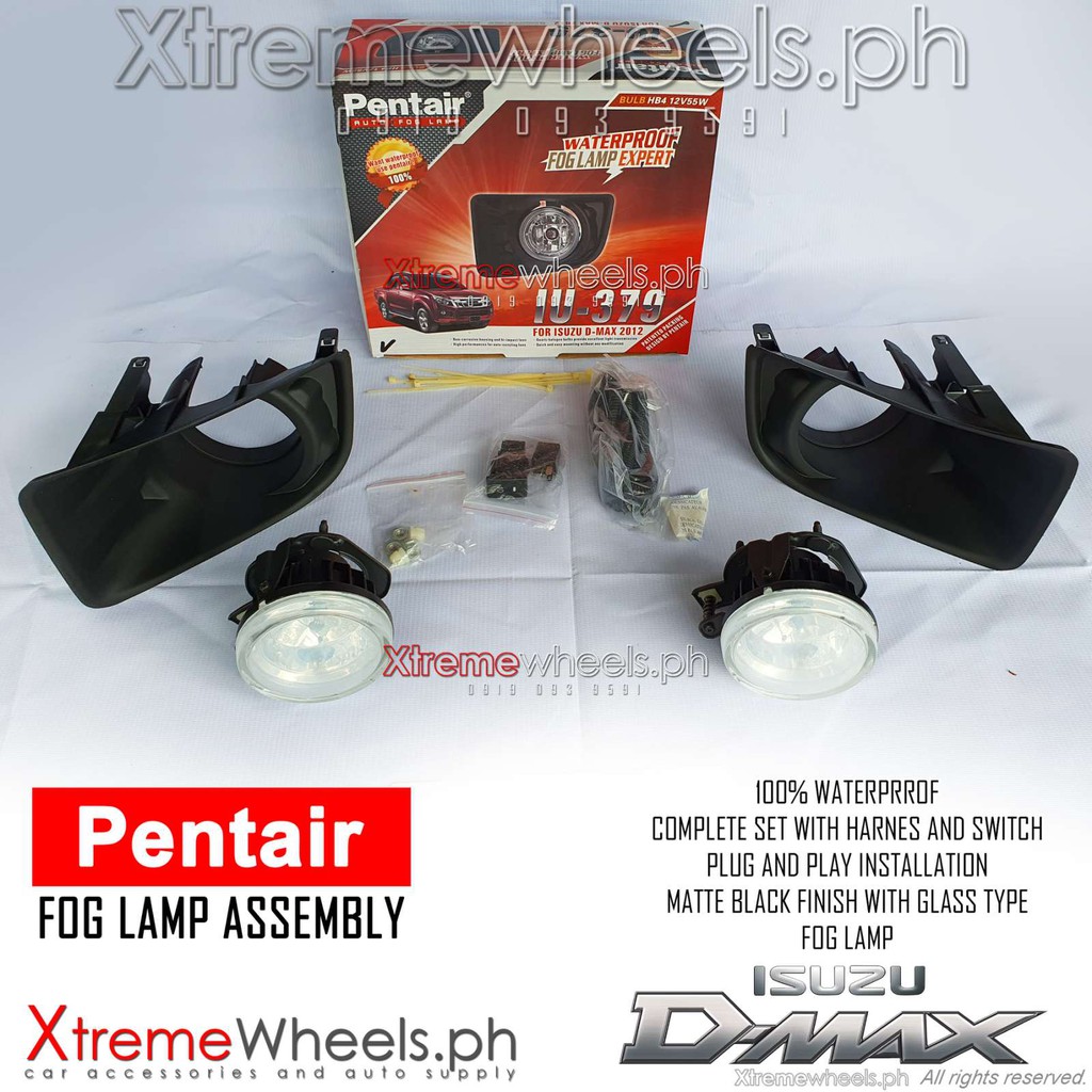 Dmax 20122016 Pentair 6 mos warranty Fog Light Assembly / Fog lights