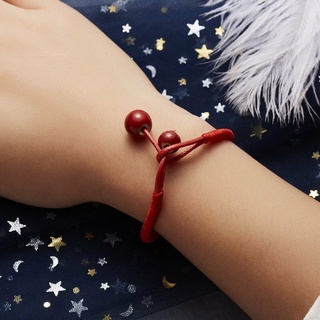 2Pcs Women Men Red Handmade String Beads Lucky Bracelet Bangle Party Jewelry Hot #3