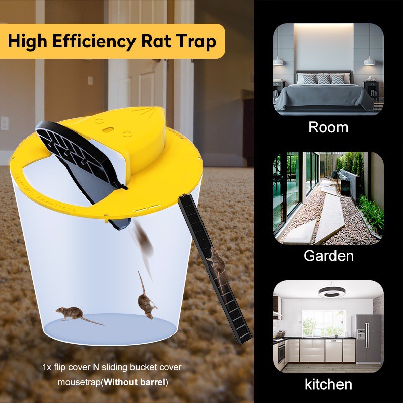 Smart mouse trap cage automatic reset Reusable rat trap flip and slide mouse trap fast flip COD