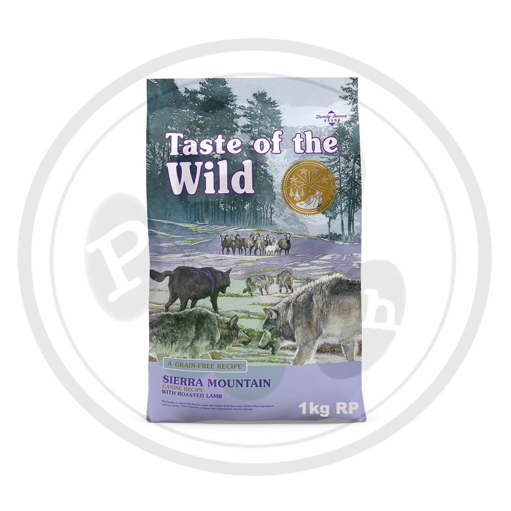 Taste of the Wild Sierra Mountain Canine Recipe with Roasted Lamb 1kg ...