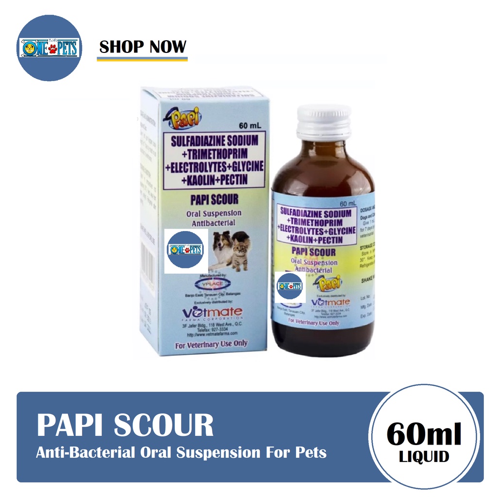 Papi Scour Oral Suspension Antibacterial 60ml Shopee Philippines