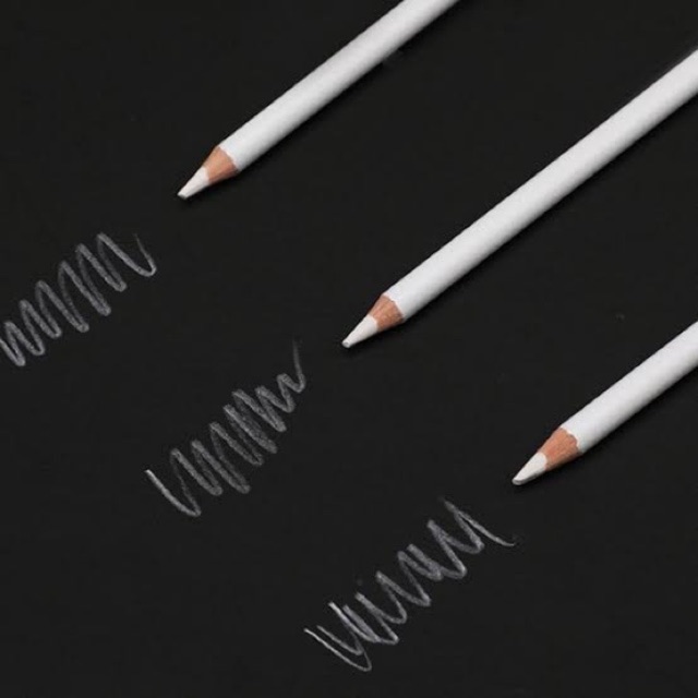 White Charcoal Pencil Medium 1 Pc Or 3pcs Charcoal White Shopee Philippines