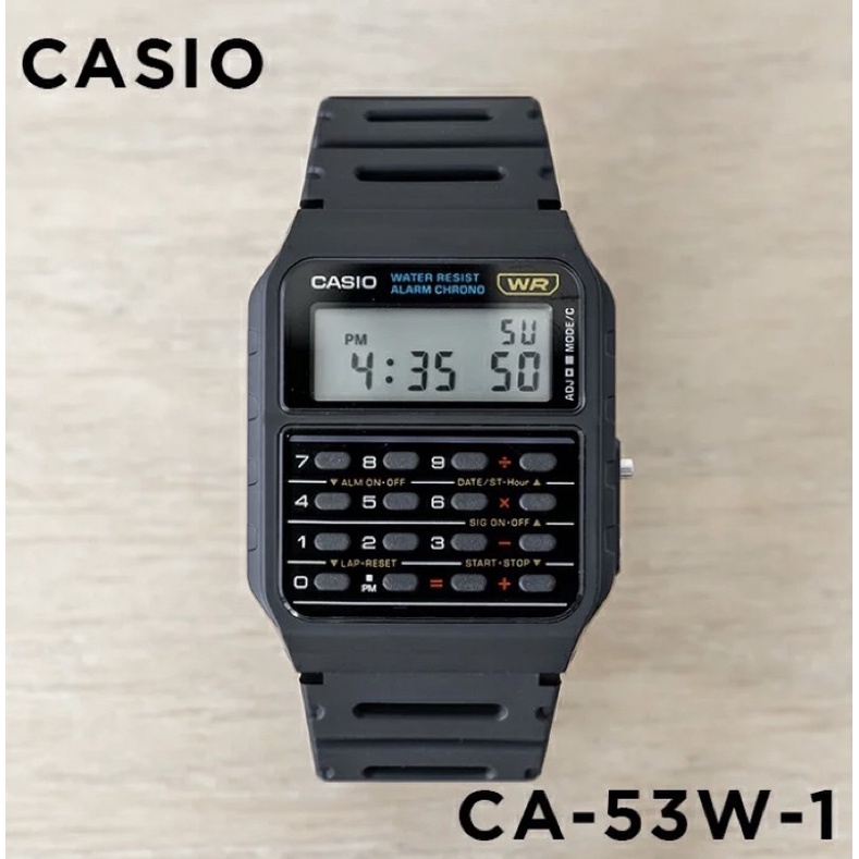 Casio Classic Ca 53w 1z Calculator Watch Ca53w 1z Retro Digital Ca53 Shopee Philippines