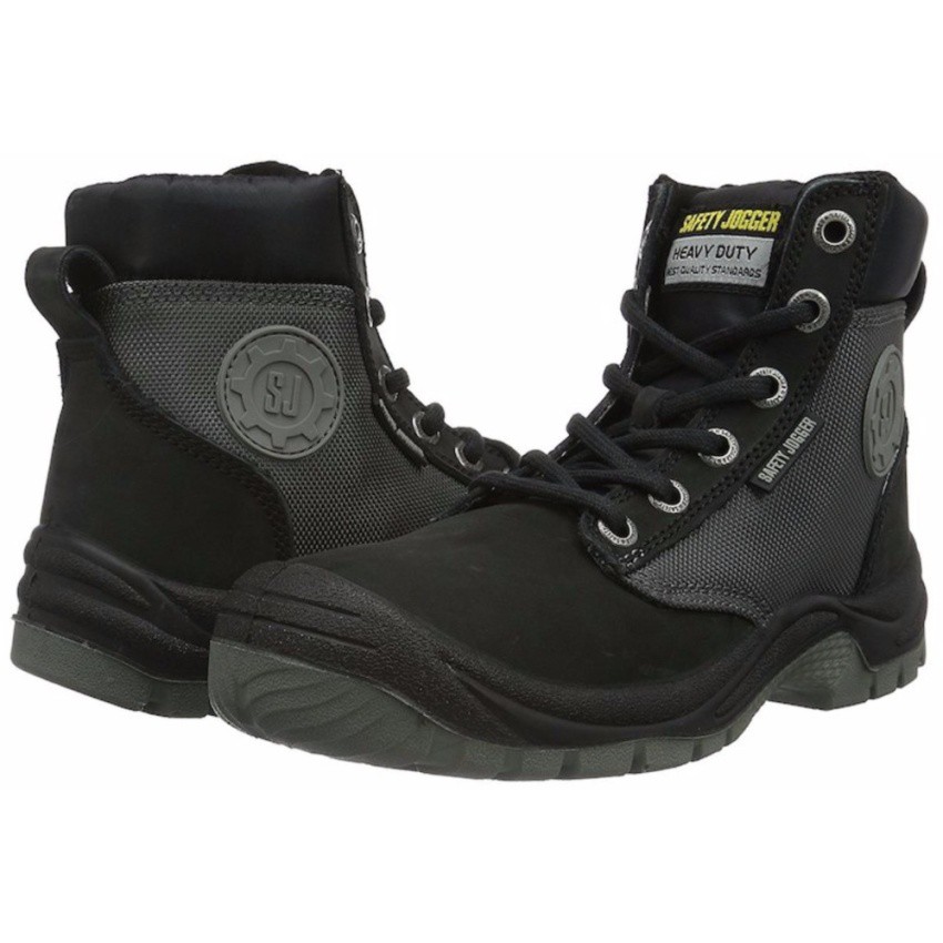 Safety Jogger Dakar Black S3 High Cut Safety Shoes Work Boots Safety ...