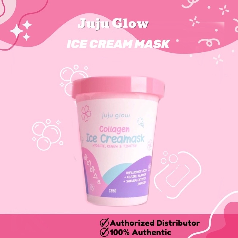 NACO STORE Collagen Ice Cream Mask By Juju Glow And Cloud Soap COD