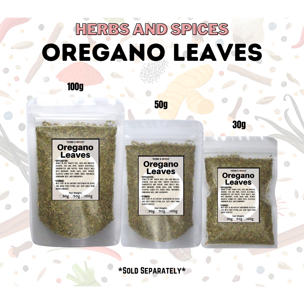 Oregano Leaves & Oregano Powder 30g 50g 100g (Herbs & Spices