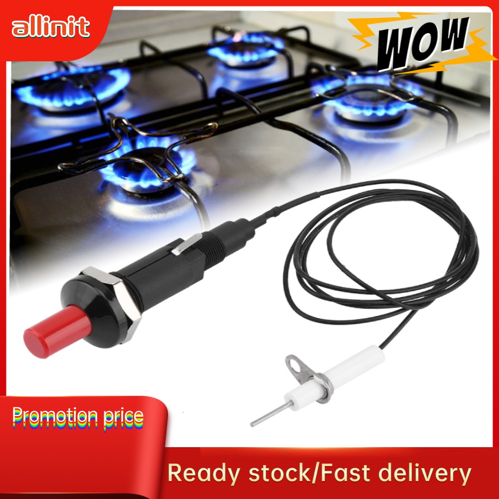 &@  [Ready stock]ALLINIT 1 Out 2 Piezo Spark Ignition Kit BBQ Grill Push Button Igniter for Stove Ga