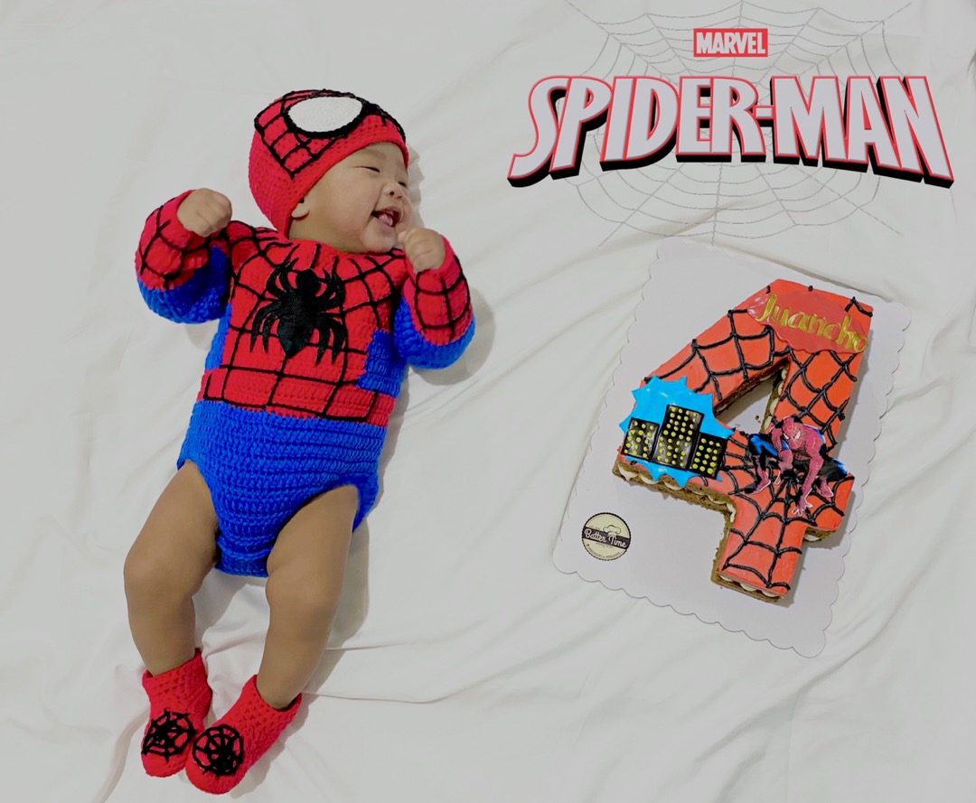 Spiderman crochet costume set | Shopee Philippines