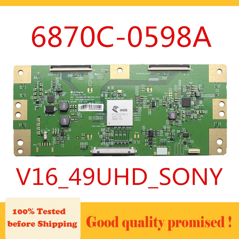 thumbnail image 2 of 6870C-0598A Compatible Board 6870C-0598A T-con Logic Board For Sony XBR- 49X800D, KD-49X7000D, 55X707D TVs 6870C-0598A Replacement 2 of 9