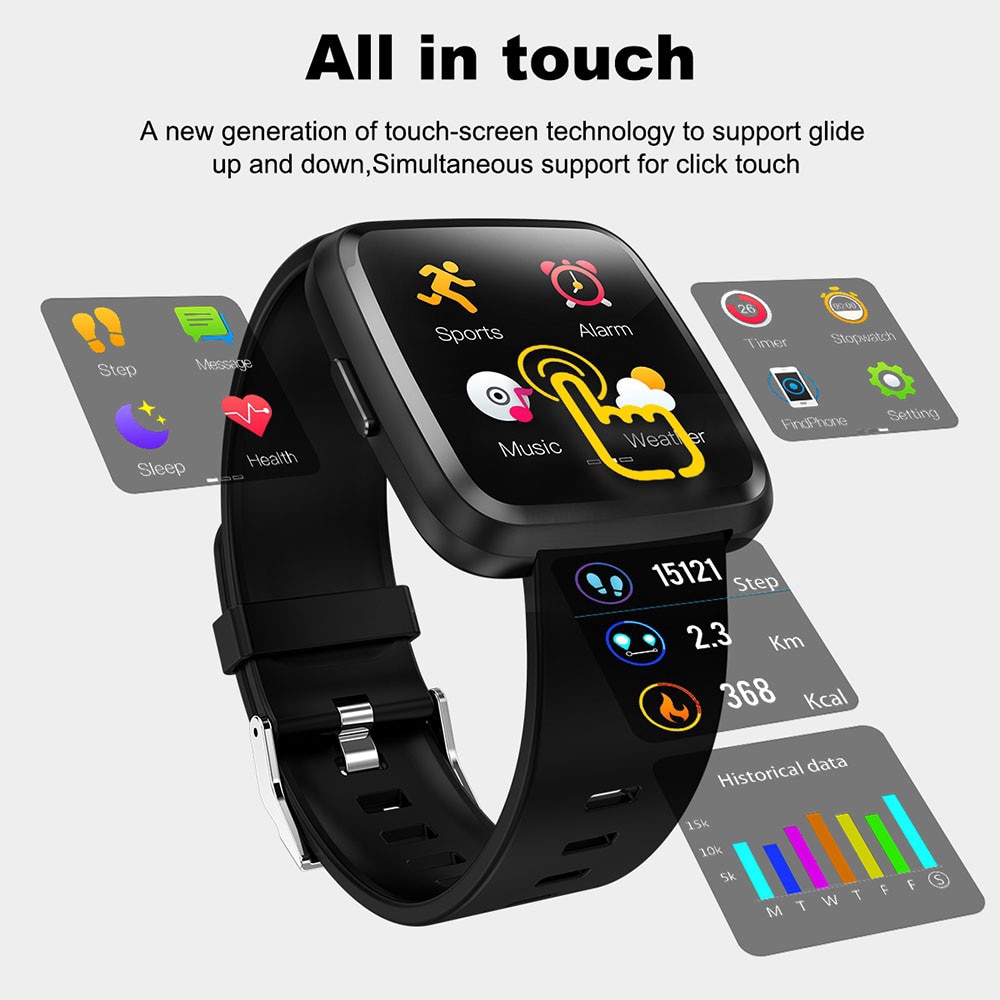 colmi full touch screen smart watch y7 pro