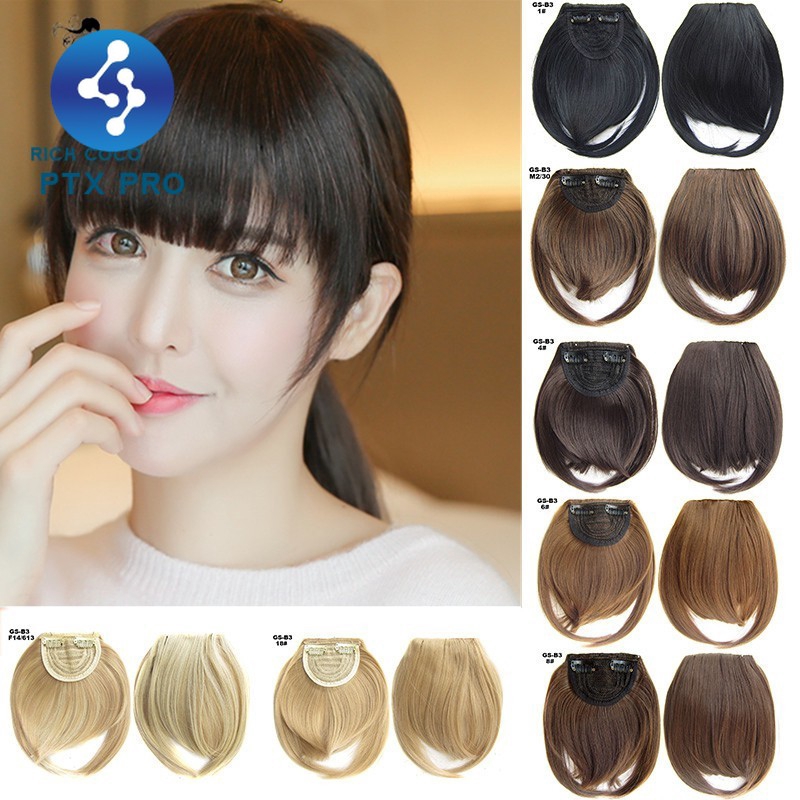Korean Hair Air Bangs Clip Hair Extension Natural Bang Wigs With