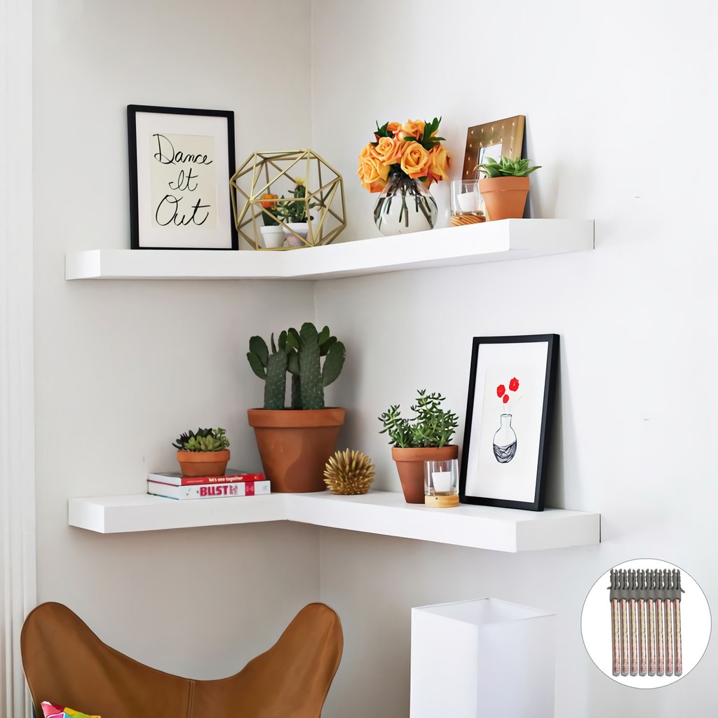 Floating Shelves / Minimalist Corner Wall Shelf Model / Floating ...