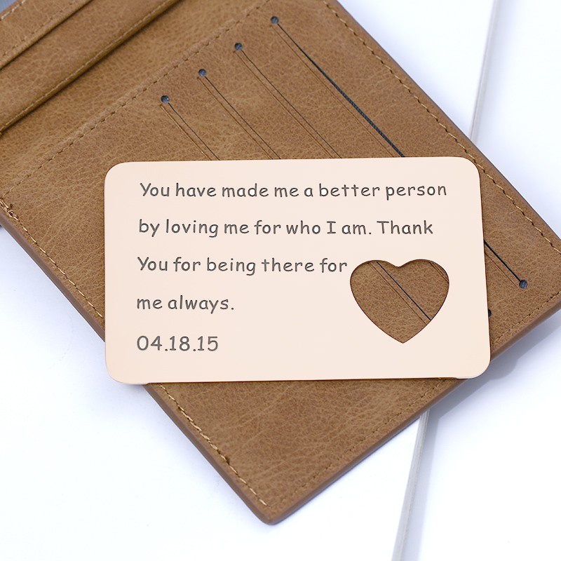 *Top* Blessing Message Gifts Card Custom Greeting Wallet Insert gift Custom Souvenir