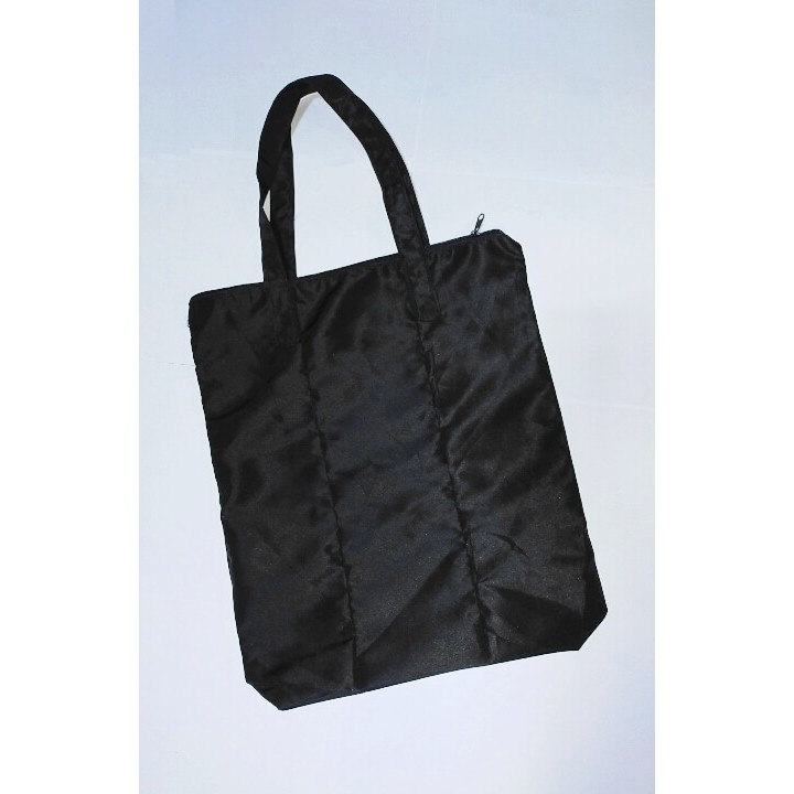 Black Water-Repellent Tote Bag | Shopee Philippines