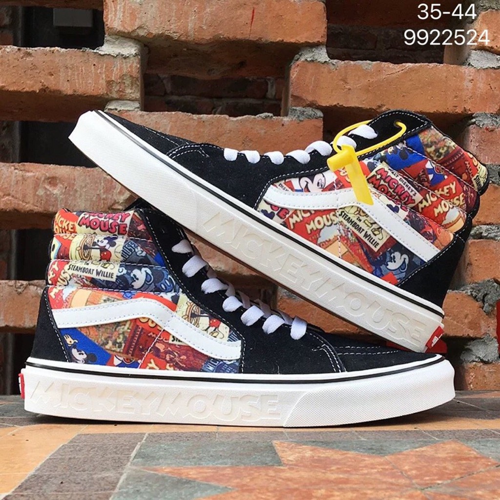 Vans SK8-HI x Disney MICKEY MOUSE 90th Anniversary High-Top Canvas Casual  Sneakers | Shopee Philippines