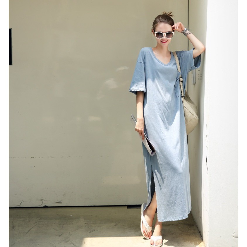 casual t shirt maxi dress