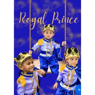 COD Royal Prince Outfit for Babies White & Royal Blue