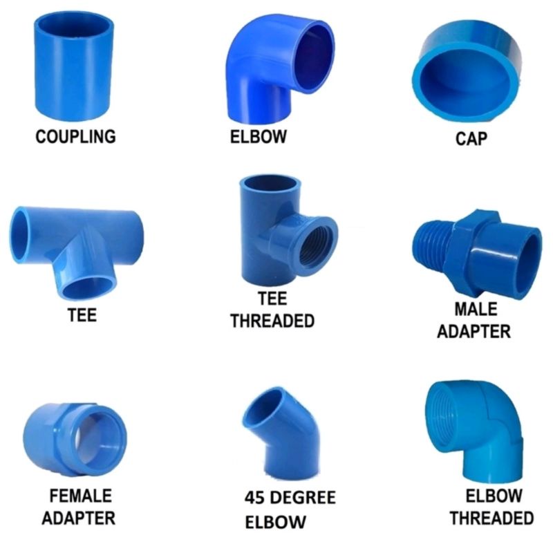 PVC Waterline Fittings 1/2