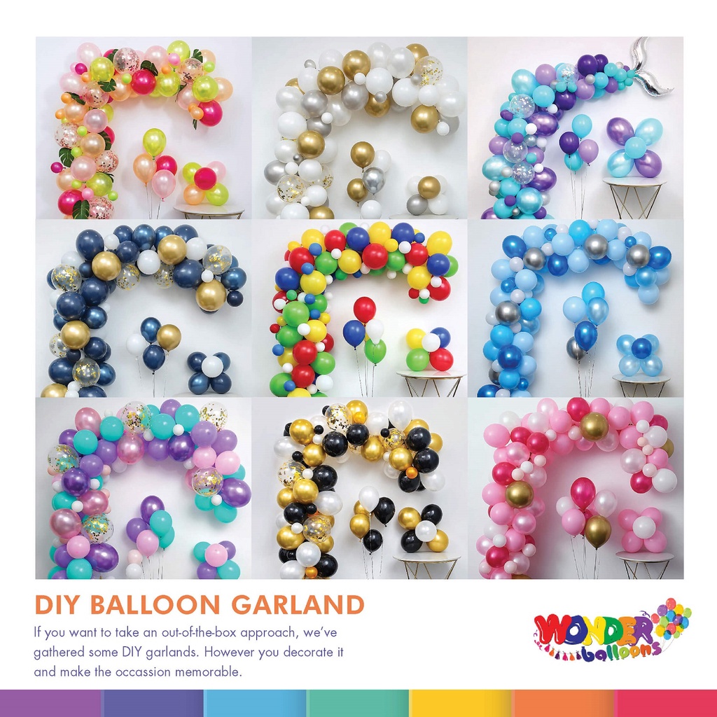 [100+ pc set] Wonder Balloons DIY Balloon Garland Kit WB DIY Organic