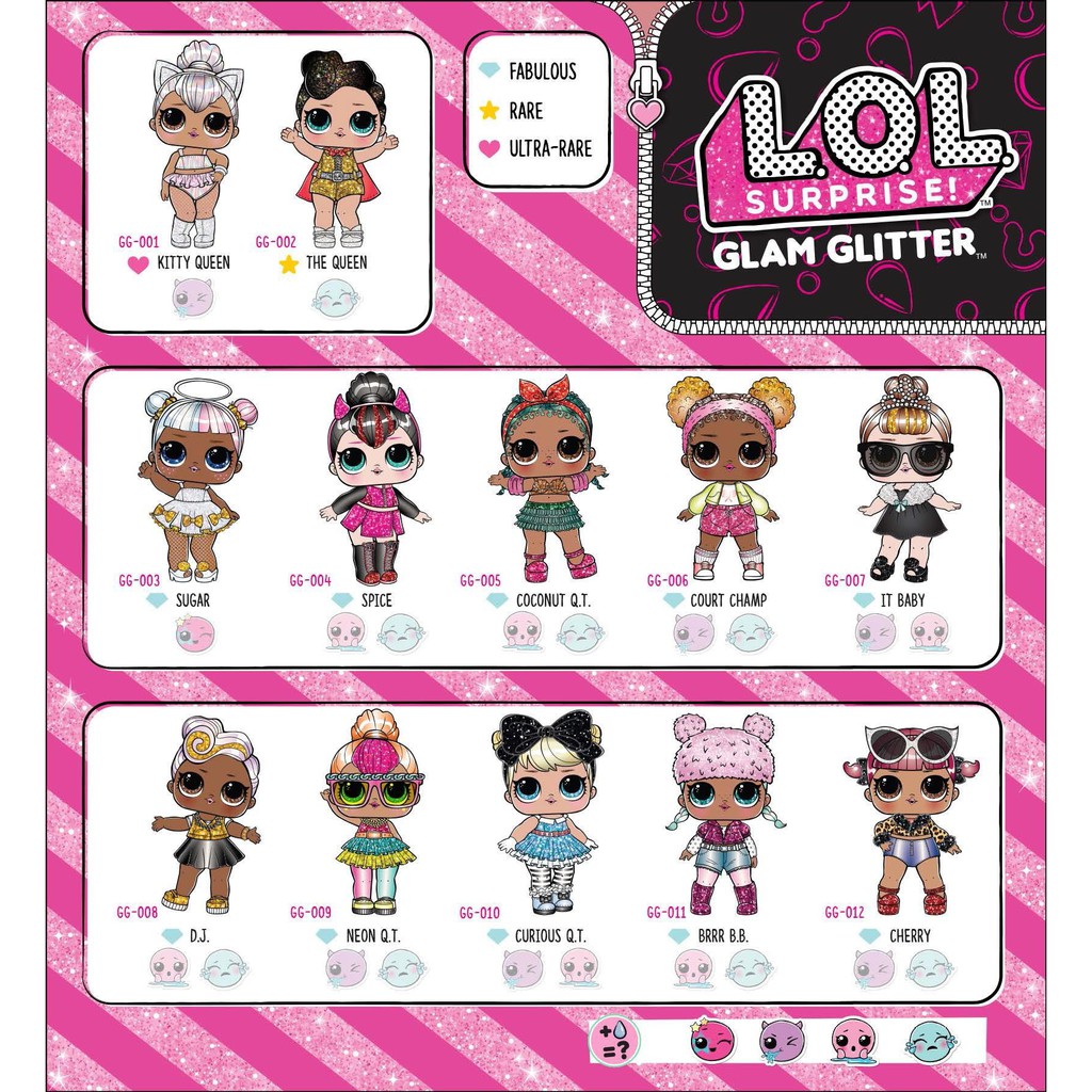 glitter glam lol dolls