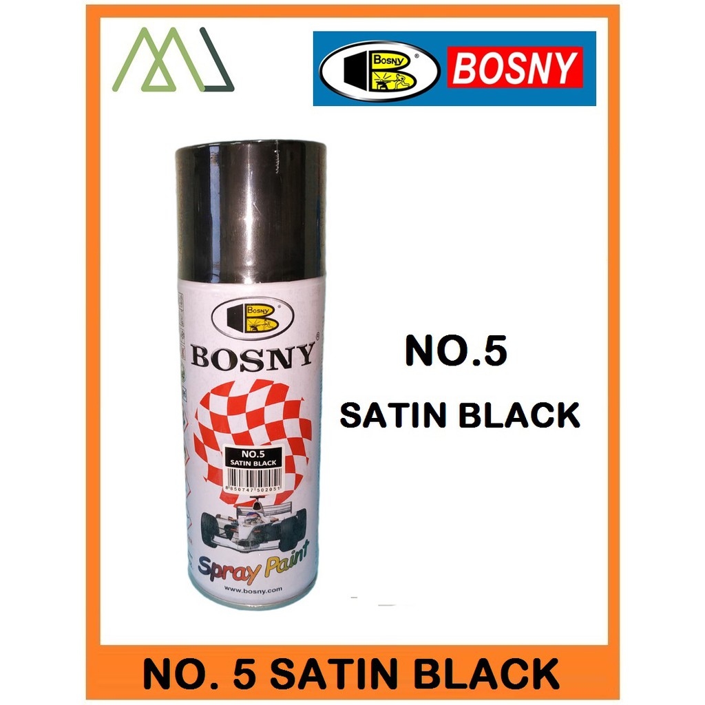BOSNY SPRAY PAINT SATIN BLACK Shopee Philippines