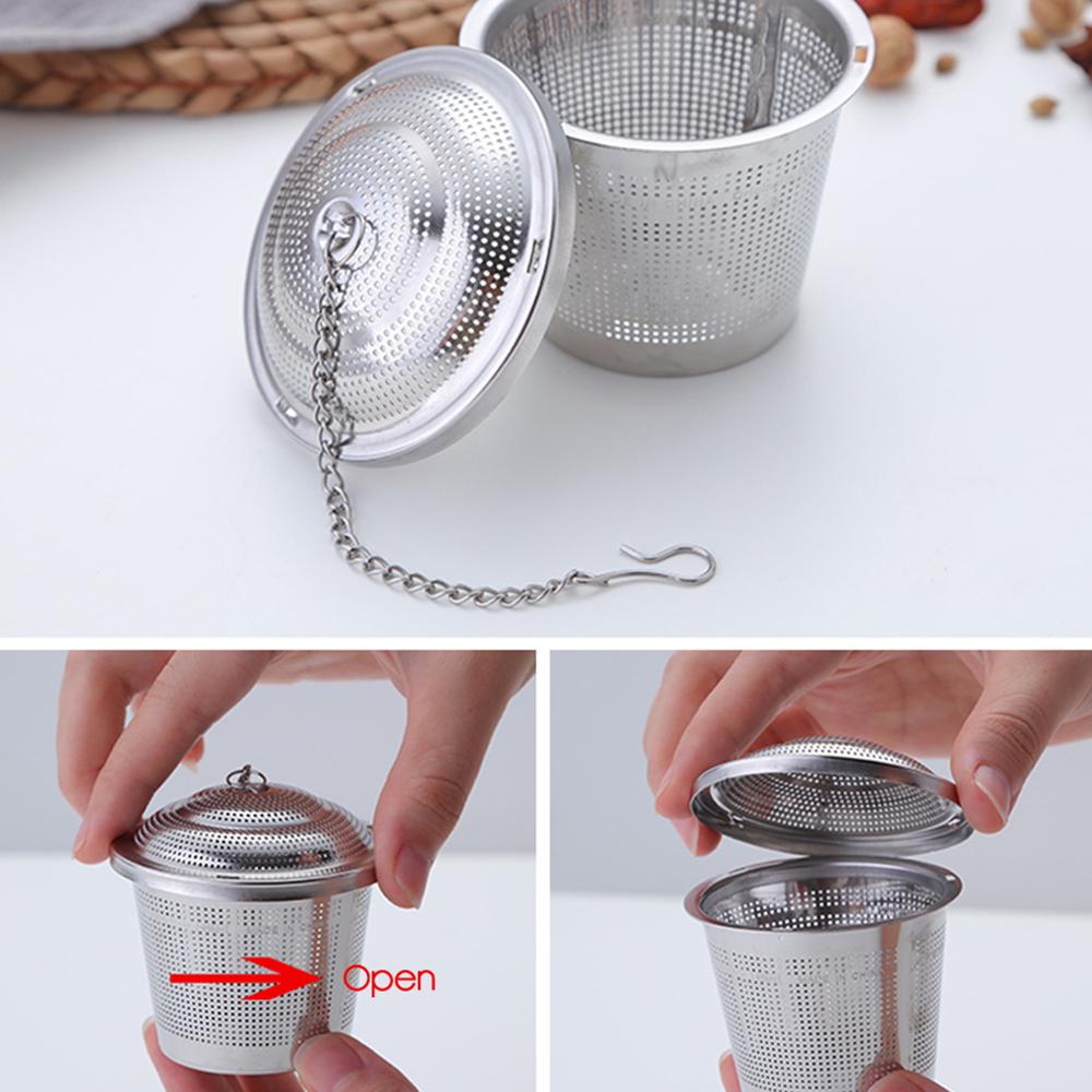 HARGA BORONG Stainless Steel Mesh Tea Infuser Reusable HARGA BORONG Stainless Steel Mesh Tea Infuser Reusable