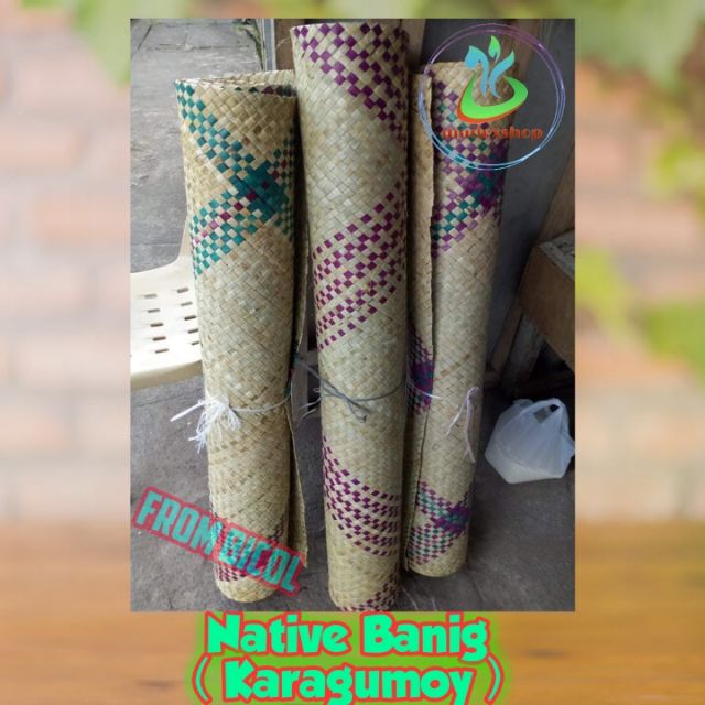 Native Banig Sleeping Mat Double Size (materials karagumoy) Bicol Made
