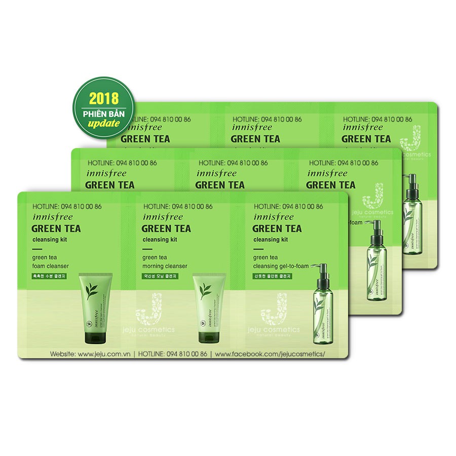 innisfree green tea cleansing kit