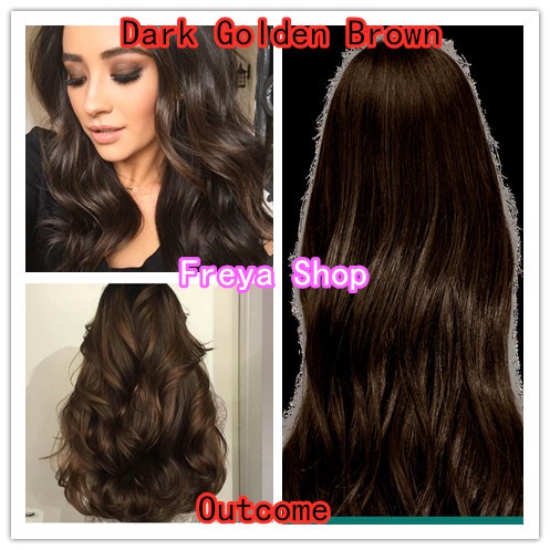Dark Golden Brown Hair Color with Oxidant ( 3/3 Bob Keratin Permanent Hair  Color ) | Shopee Philippines